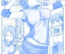 배구공이 여기저기 잔뜩 있는 만화