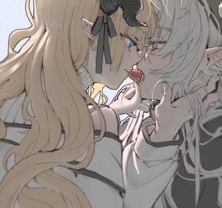 (스압주의_) 백합 키스.manga