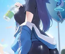 [블루아카] 체육 후 휴식 중인 유우카
