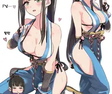 스압, 후방) 포니테일 모에