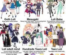 양덕이 구분한 로리 기준