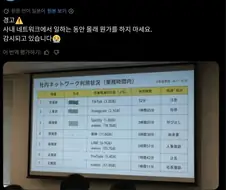 일본 모 회사의 사내네트워크 이용내역