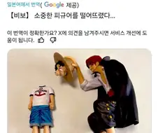 원피스) 울지마라 루피, 남자잖아.
