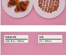 흔한 칼로리 비교