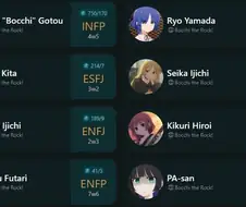 봇치더록] 재미로 보는 mbti