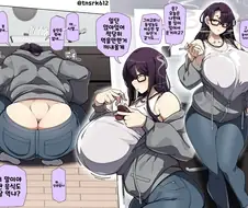 친구누나 혼자 있는 집에 찾아가는 만화