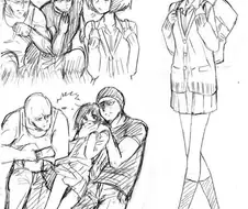 건장한 남성들이 여학생에게 몹쓸 짓을 하는 만화.manwha