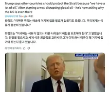 트럼프 "우리가 호르무즈에 있을 이유가 뭐냐"