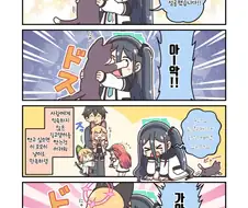 블루아카)고양이 안는 아리스.manwha