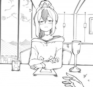 블루아카) 카요코와 레스토랑 데이트하는 manhwa