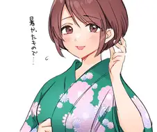 @) 숏컷 기모노 미후네씨