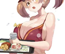 알바뛰는마왕님) 비키니 점원