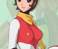 기묘한 옛날 로봇 만화 파일럿 복장