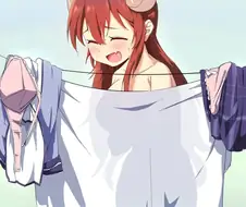 길모퉁이 마족) 옷 갈아입는 샤미코.manga