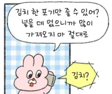 엄마 앞에서 김치란 말을 함부러 꺼내면 안되는 이유.manhwa