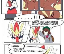 (포켓몬) 야짤 보다가 들키는 만화.manga