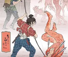 일본 전통 그림체로 그린 영화•만화•게임 캐릭터들.JPG