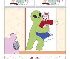 말딸)외계인에게 납치당하는 고로시