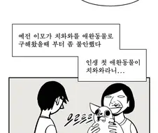 치와외를 키워보는 만화