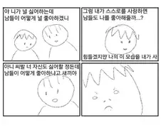 야, 니가 널 싫어하는데 남이 어떻게 널 좋아하겠냐.manhwa