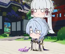 원신) 카미사토 남매 일상.