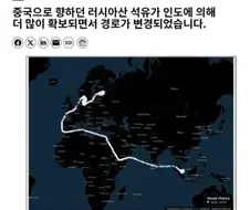 중국, 인도한테 석유 뺏김