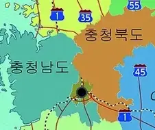 한국에서 충청도를 충청동도, 충청서도라고 안 부르는게 충격임