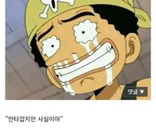 원피스 "우솝은 어딘가 행복하지 않았지?"