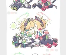 블루아카,약후)모모이, 미도리의 농후한 자매애.manga