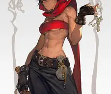 잔근육이 매력적인 도적 누나