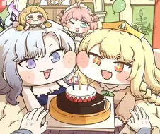 트릭컬) 3주년 축하해주는 딸내미들..