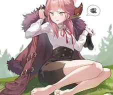 블루아카)신발 신을 때 거슬리는 것.manga