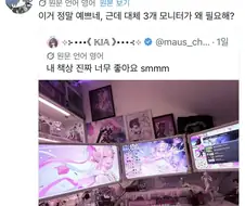 모니터가 3개 필요한 이유