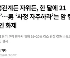 한달에 21번 이상 사정하자는 캠페인 진행 중