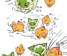 포켓몬) 나오하와 만나버린 포뭉이