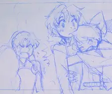 [반요 야샤히메] 코믹스 8화 스케치화.manga