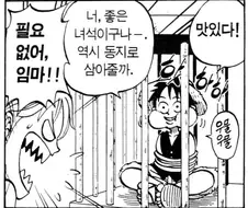 원피스) 루피가 나미 처음 만났을때 떠올렸을 사람