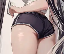 노출 하나 없이 야한 엉덩이