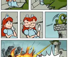 용에게 잡혀간 공주 만화