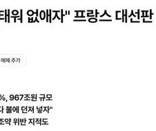 프랑스 국가부채에 대한 유력 대통령 후보의 대책