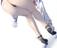 후방) 실수로 엉덩이를 노출하는