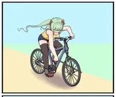[소녀전선] 자전거 타는 우지챠 만화