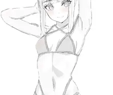 [말딸] 도발적인 수영복을 입은 스즈카