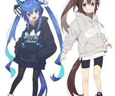 [말딸] 유명 브랜드 후드티가 잘어울리는 잼민이들