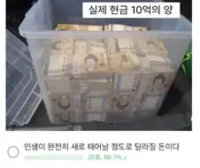 현금 10억으로 인생 바꿀 수 있다 vs 없다