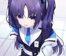 블루아카)허벅지 신경 쓰이는 아이.manga