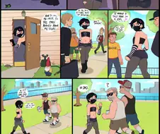 여장하고 산책하는 manhwa