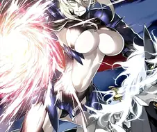 [후방]창을 들고 싸우는 여자