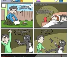 집에 들어온 거미 구해주는 만화