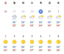 다음주 서울 날씨